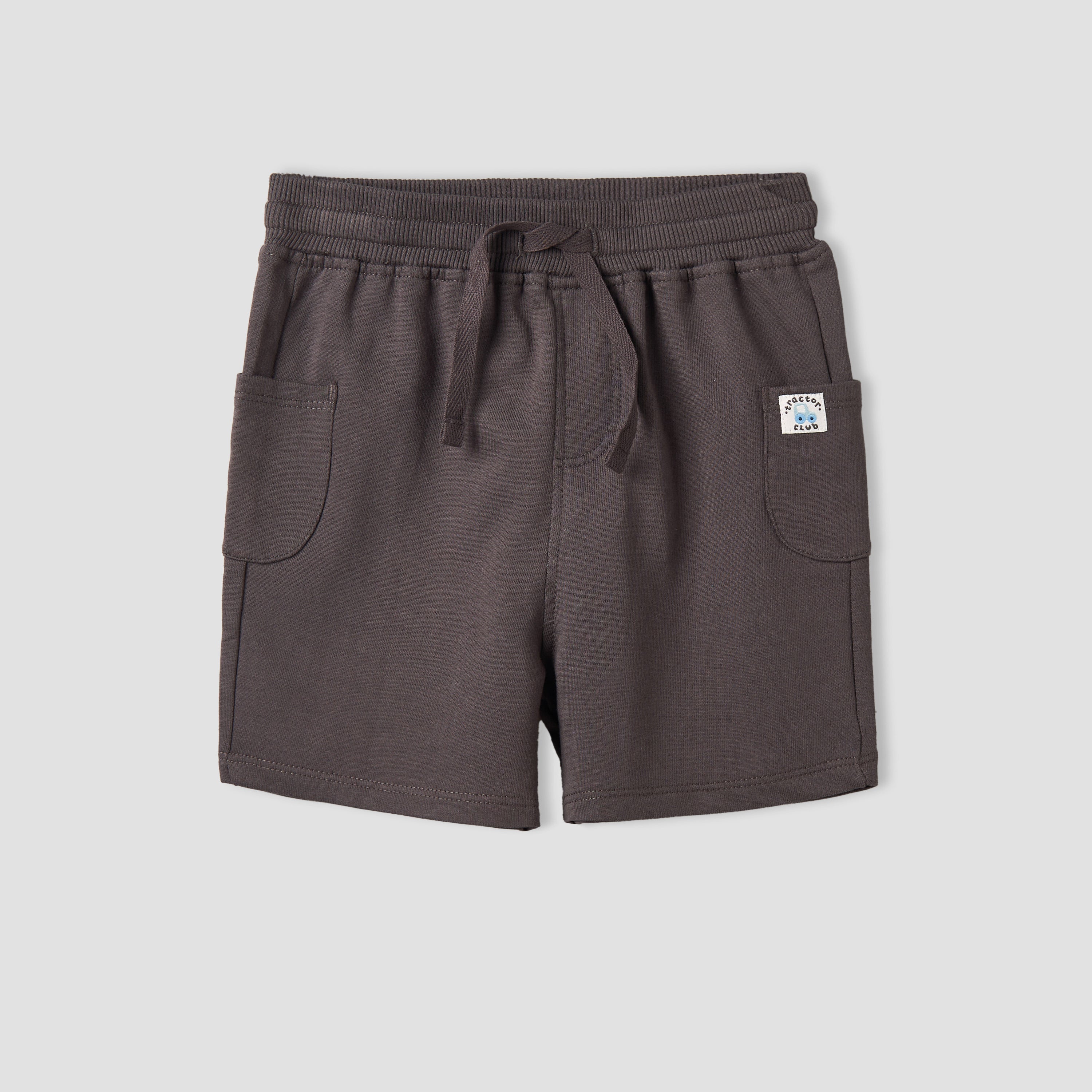 Pack of 2 Juniors Knee Length Drawstring Waist Shorts with Farm Print