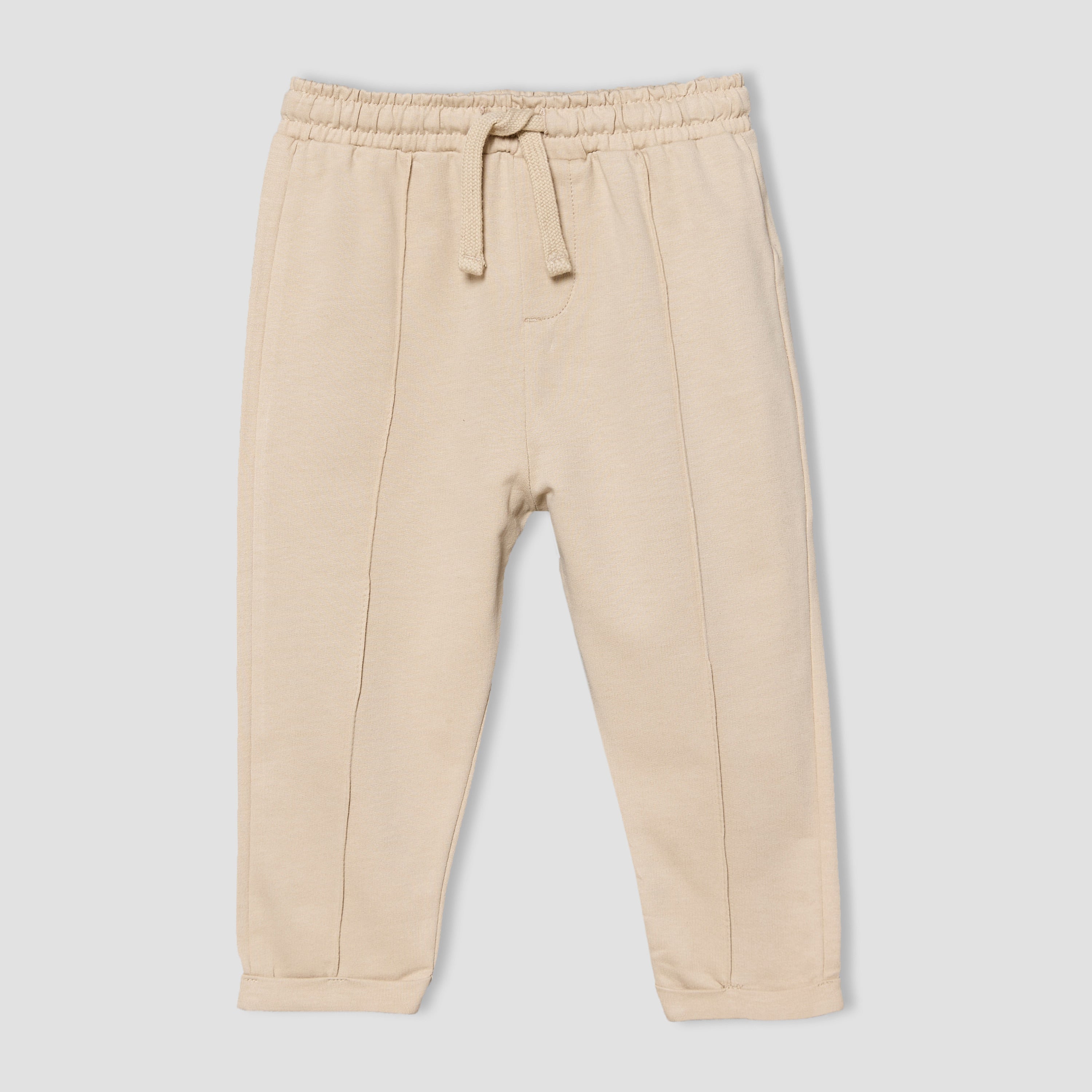 Juniors Elasticated Drawstring Waist Joggers with Panelled Design