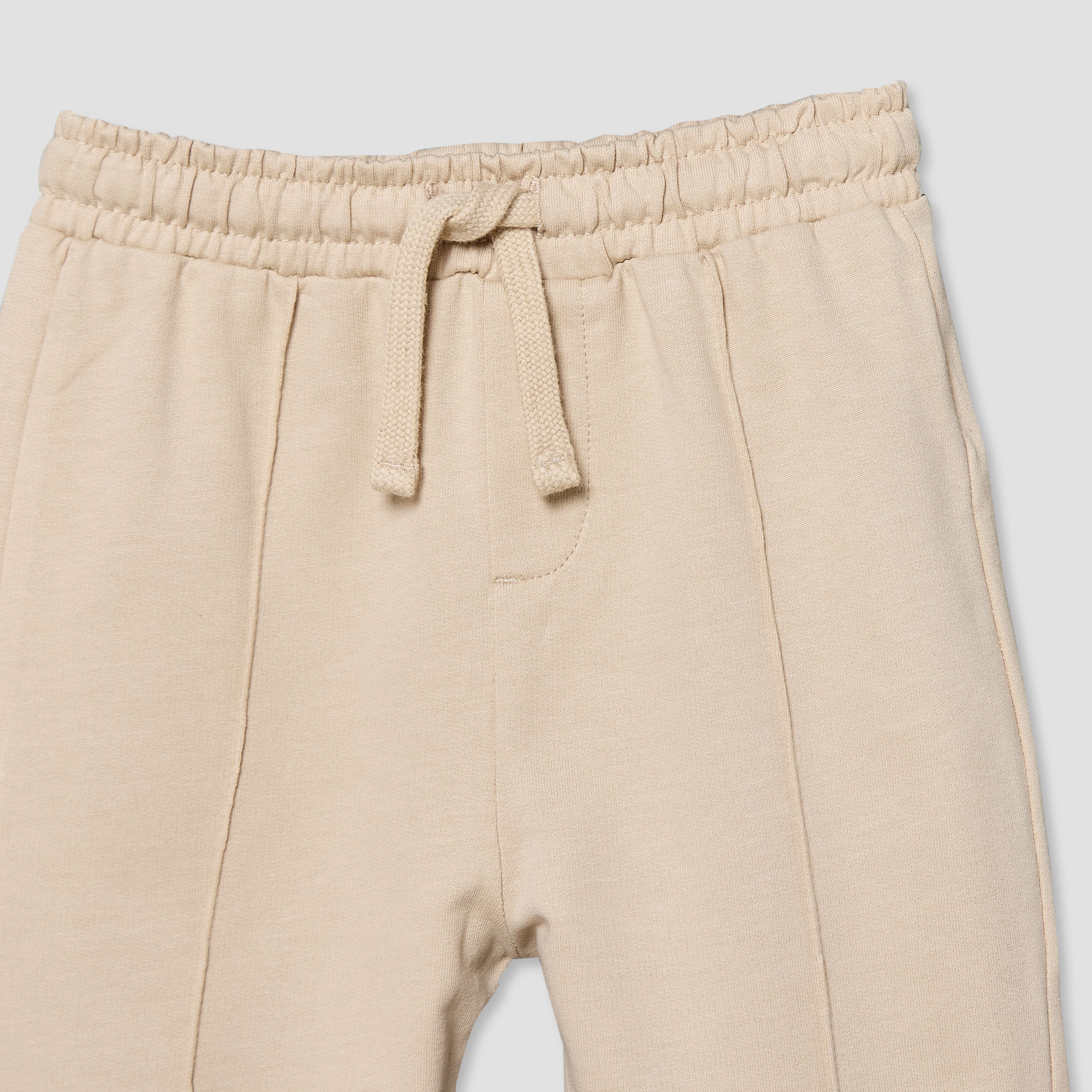 Juniors Elasticated Drawstring Waist Joggers with Panelled Design