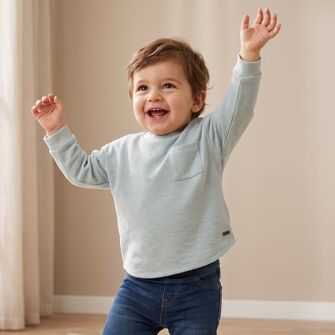 Giggles Textured Sweatshirt