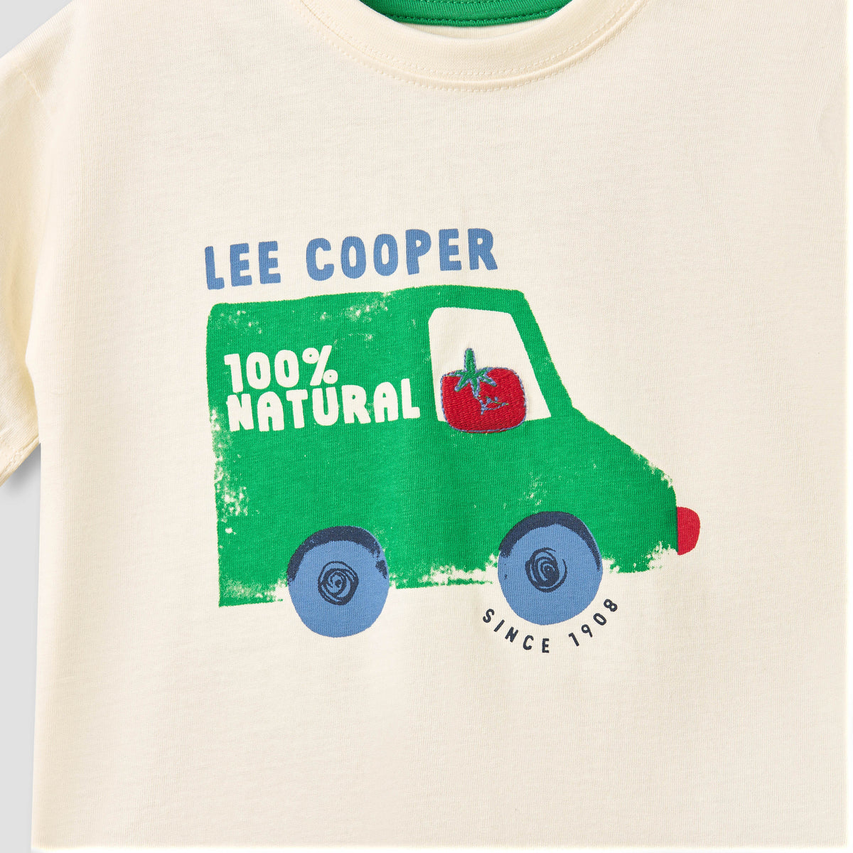 Lee Cooper Crew Neck Short Sleeves T-shirt and Shorts Set with Graphic Print