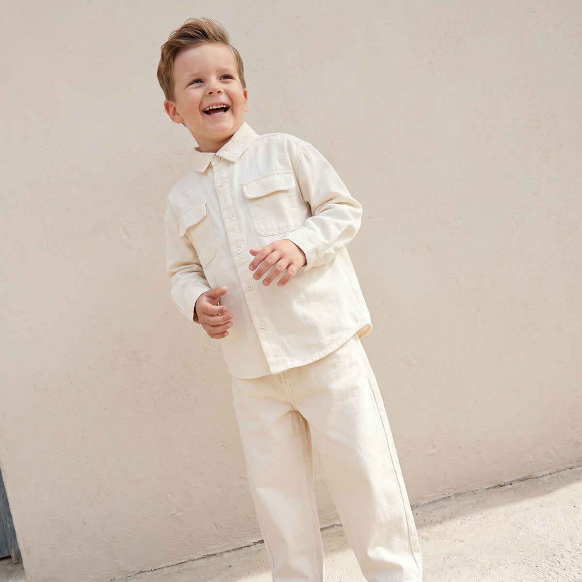 Juniors Long Sleeves Shirt with Textured Design