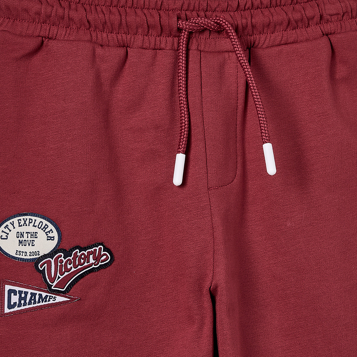 Juniors High Neck Long Sleeves Jacket and Joggers Set with Varsity Embroidery