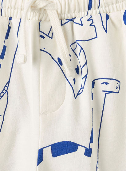Juniors Crew Neck Short Sleeves T-shirt and Shorts Set with Dinosaur Print-boys-clothing-setsandcoords-image-6