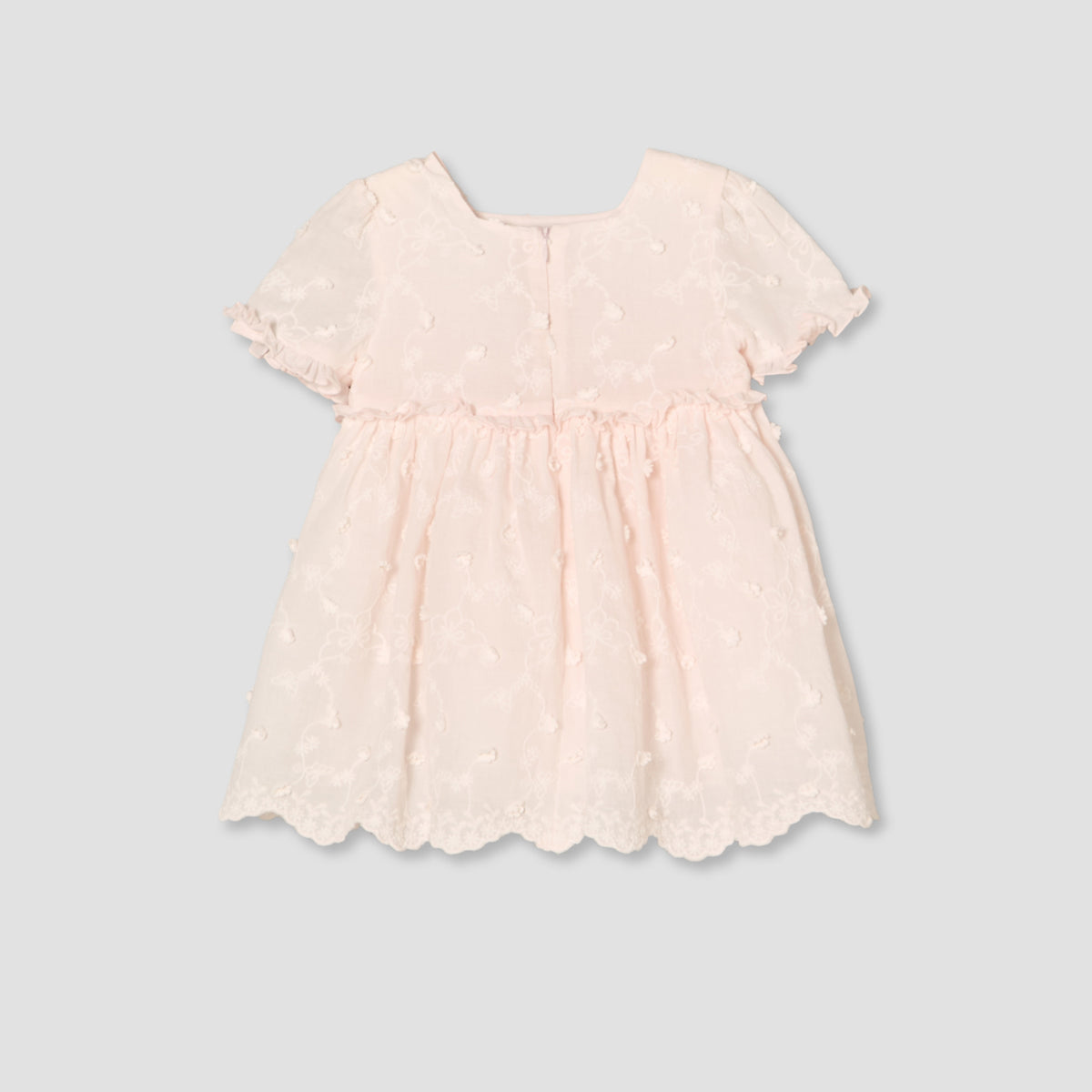Giggles Square Neck Short Sleeves Knee Length A-line Dress with Headband