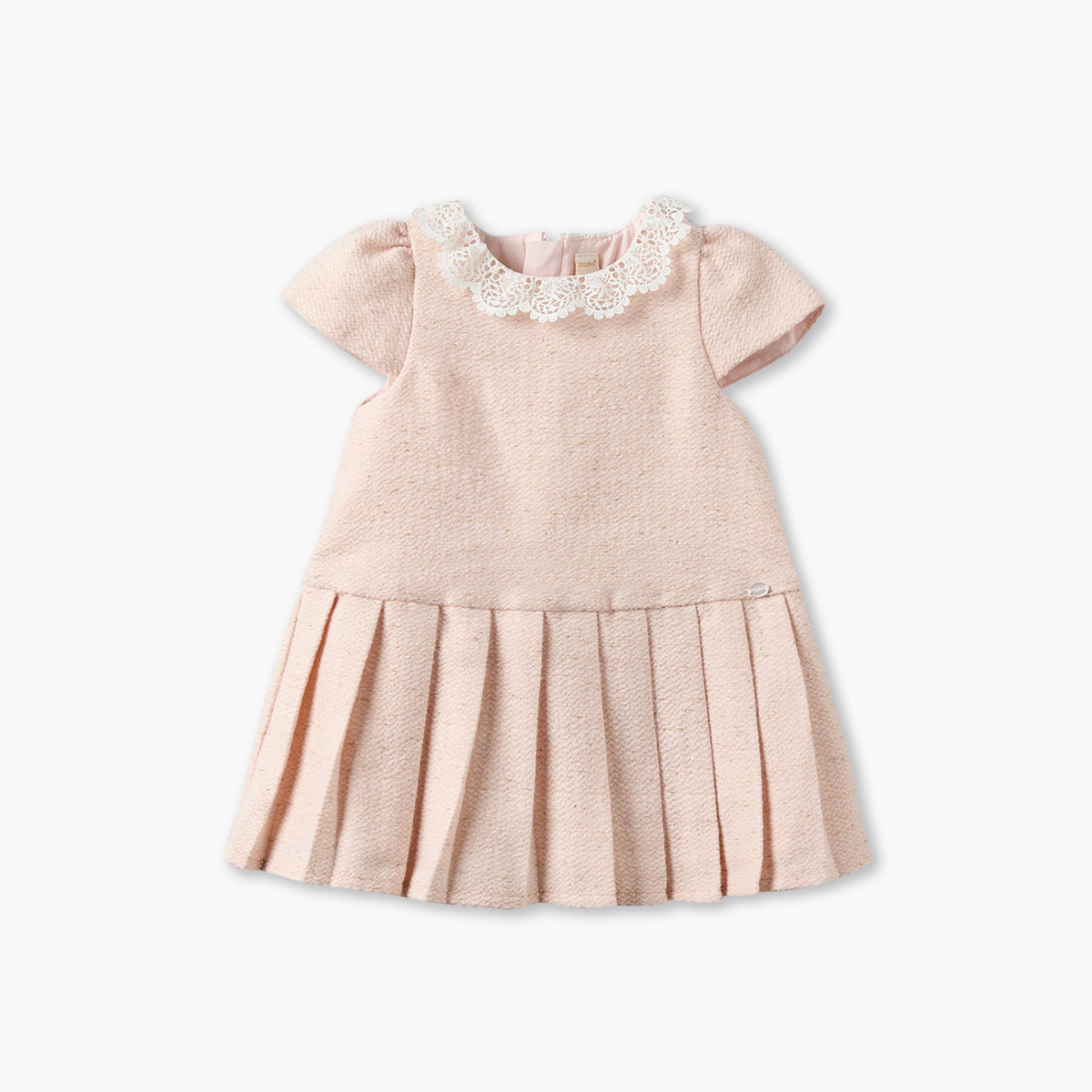 Set of 3 Giggles Round Neck Short Sleeves Knee Length Dress with Jacket and Tights