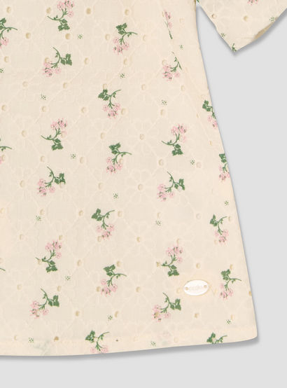 Giggles Collared Short Sleeves Shirt and Skirt Set with Floral Print-baby-girls-clothing-setsandcoords-image-8