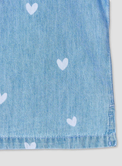 Disney Round Neck Sleeveless Denim Top and Wide Leg Pants Set with Minnie Mouse Applique-baby-girls-clothing-setsandcoords-image-7