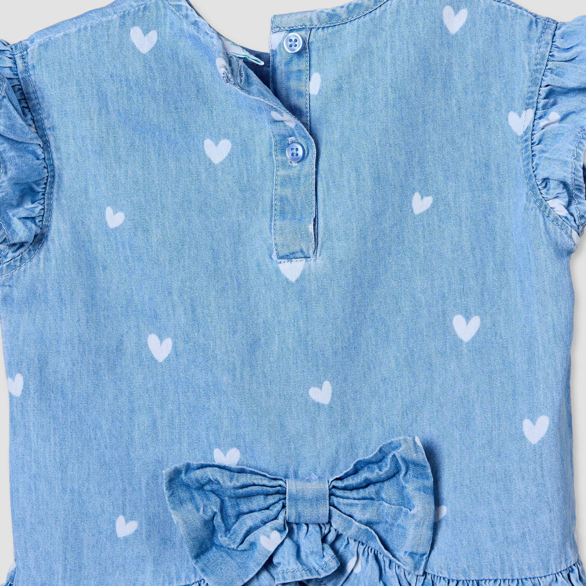 Disney Round Neck Sleeveless Denim Top and Wide Leg Pants Set with Minnie Mouse Applique
