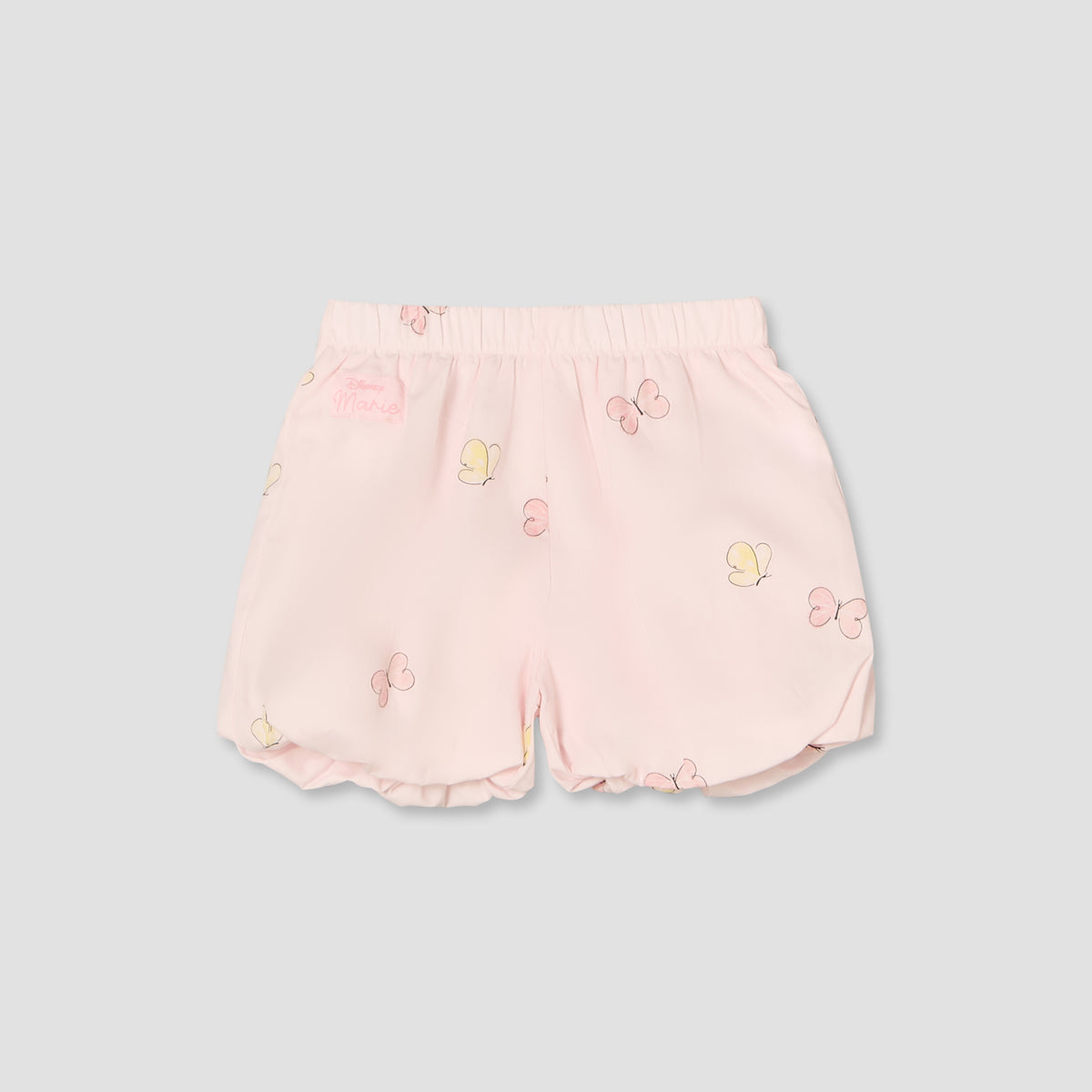 Disney Round Neck Sleeveless Top and Shorts Set with Marie Print