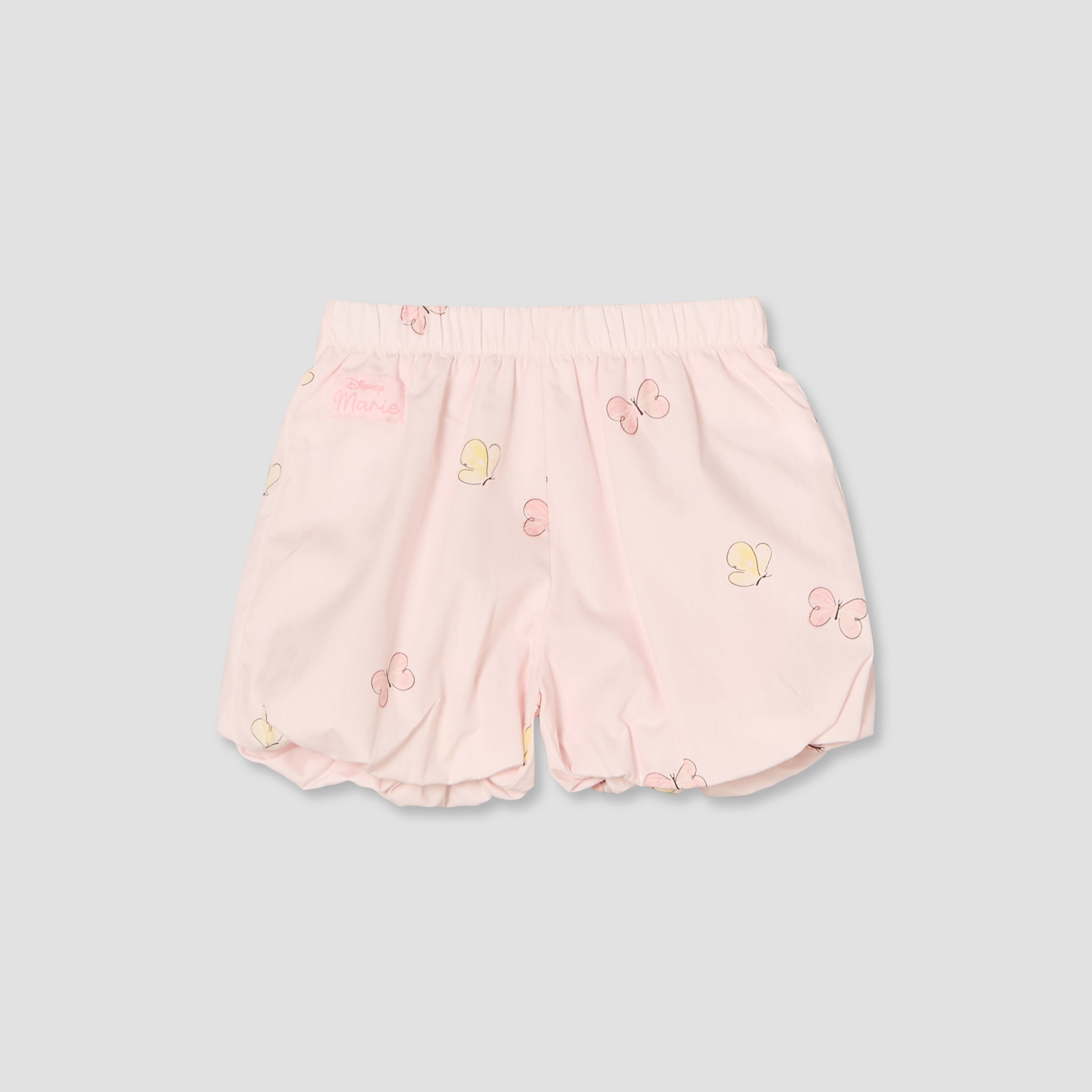 Disney Round Neck Sleeveless Top and Shorts Set with Marie Print