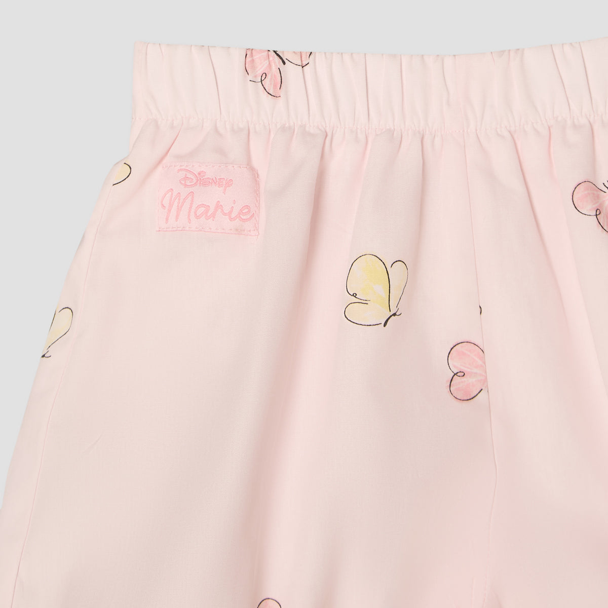 Disney Round Neck Sleeveless Top and Shorts Set with Marie Print