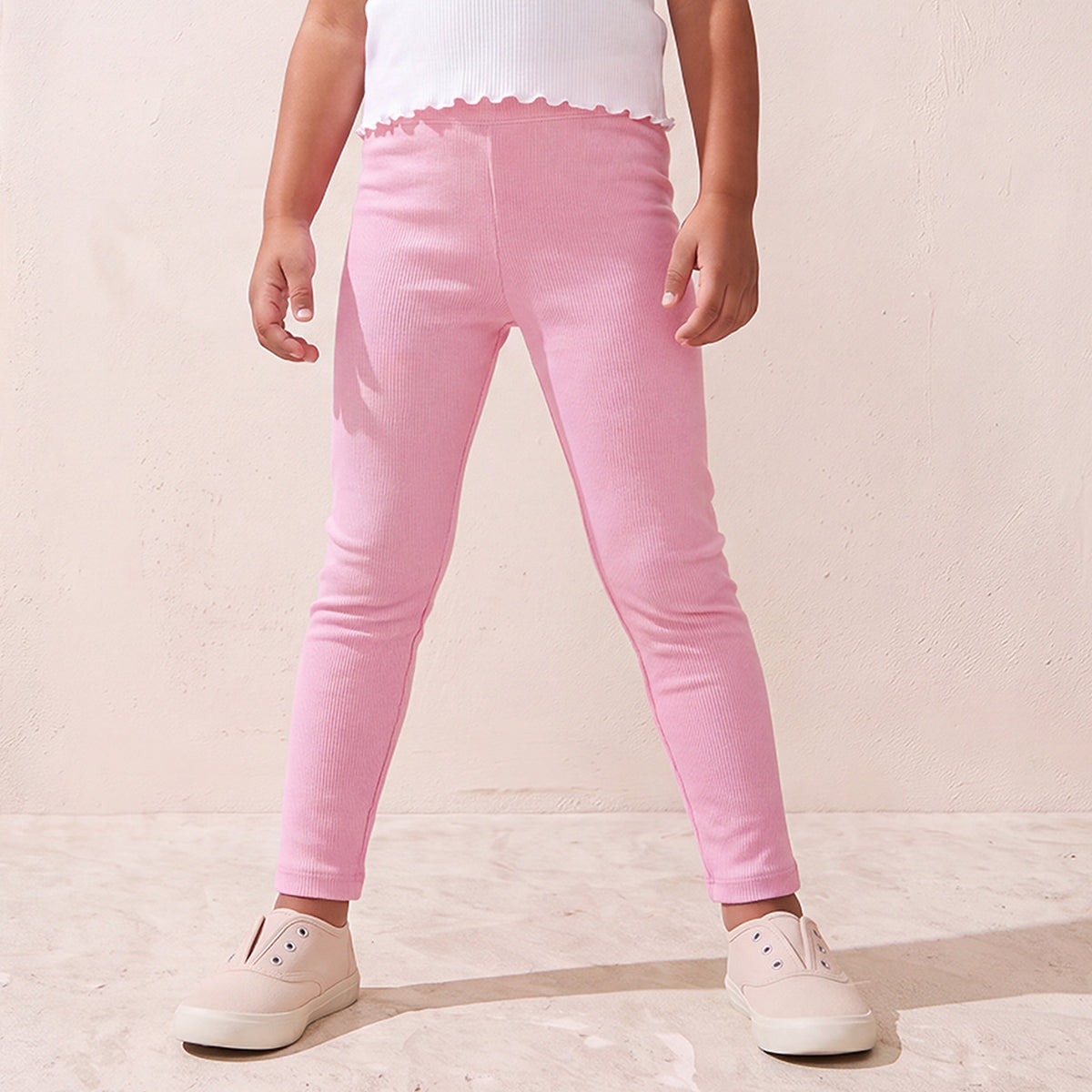 Pack of 2 Juniors Leggings with Elasticated Waistband