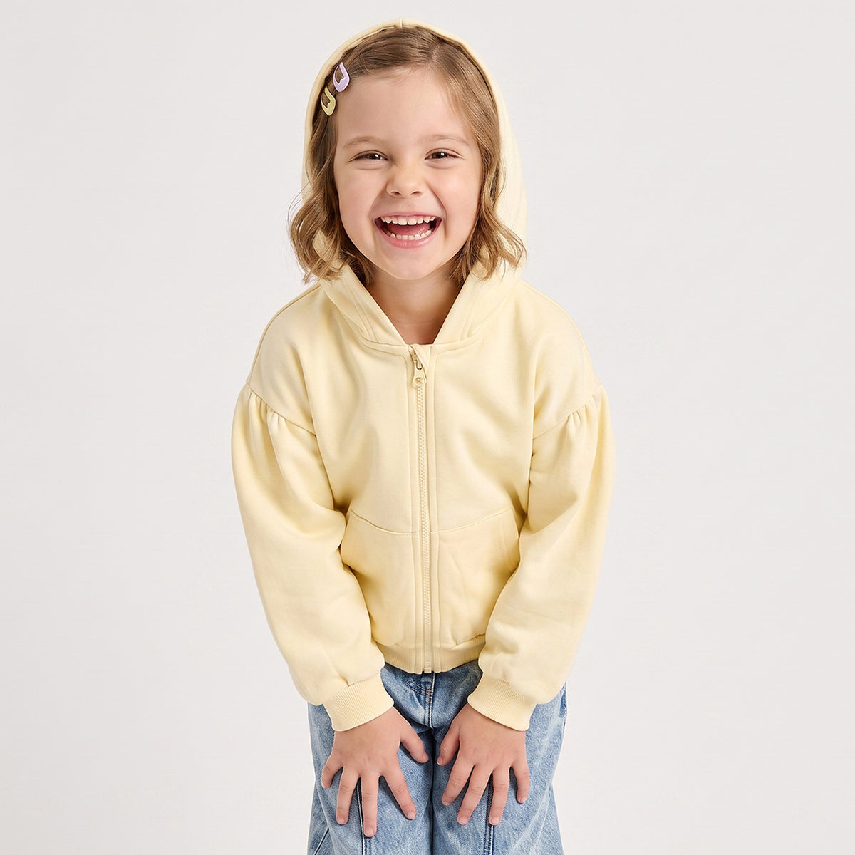 Juniors Hooded Sweatshirt with Long Sleeves