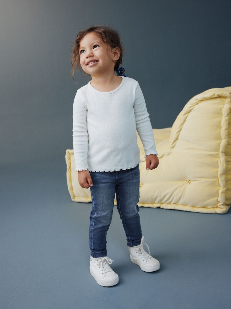 Mid Blue Denim 1 Pack Elasticated Waist Jeggings (3mths-7yrs)