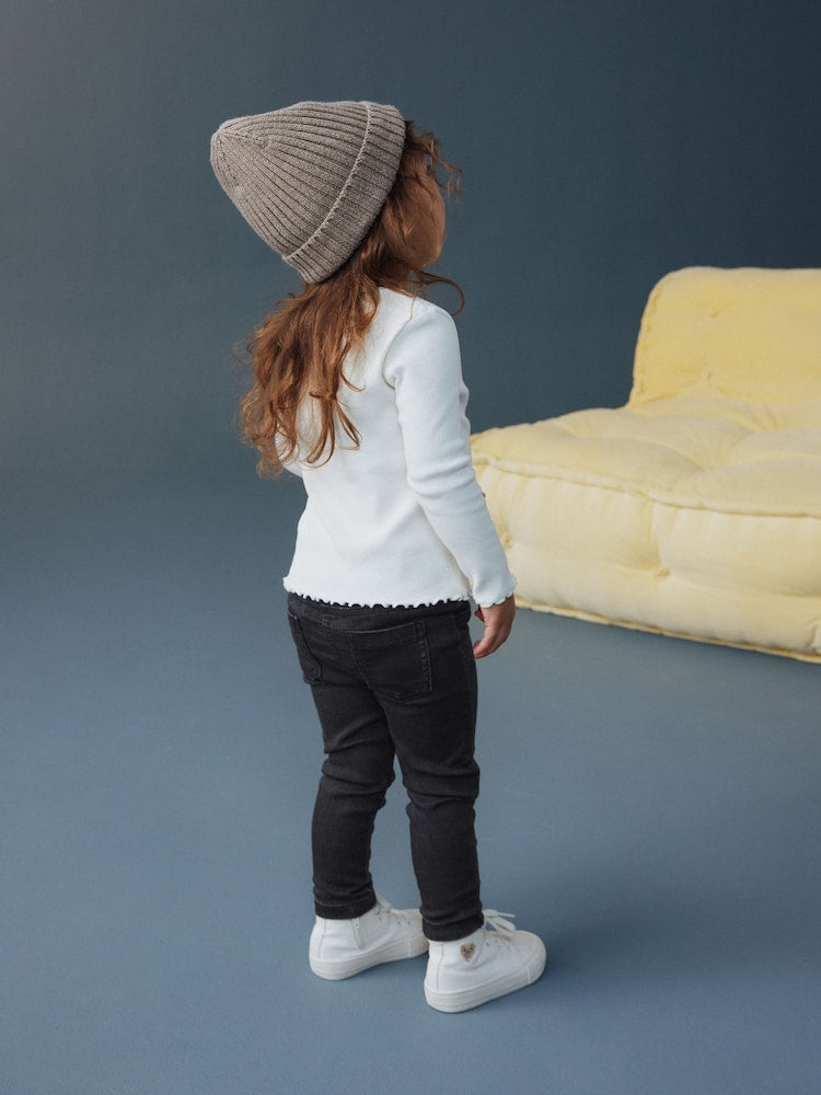 Black Denim 1 Pack Elasticated Waist Jeggings (3mths-7yrs)