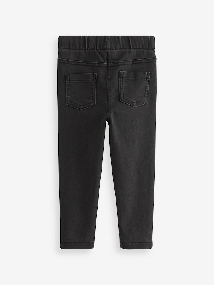 Black Denim 1 Pack Elasticated Waist Jeggings (3mths-7yrs)