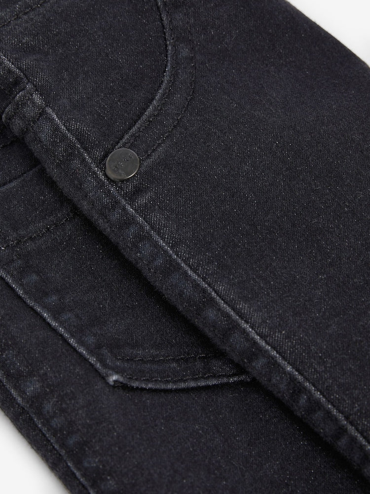 Black Denim 1 Pack Elasticated Waist Jeggings (3mths-7yrs)