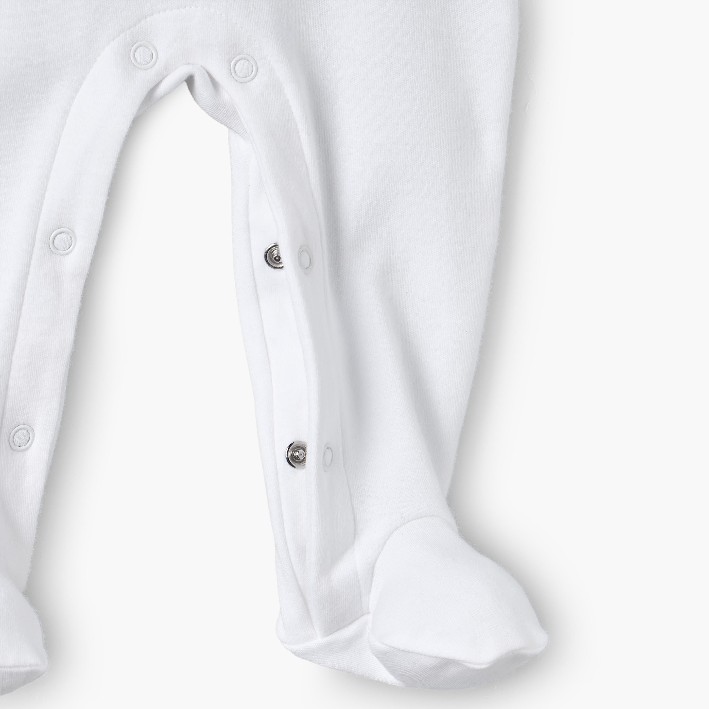 Juniors Cotton Round Neck Long Sleeves Sleepsuit with Bolero Overlay