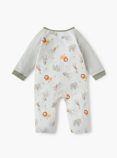 Juniors Animal Print Sleepsuit with Long Sleeves-baby-boys-clothing-nightwear-sleepsuits-image-2