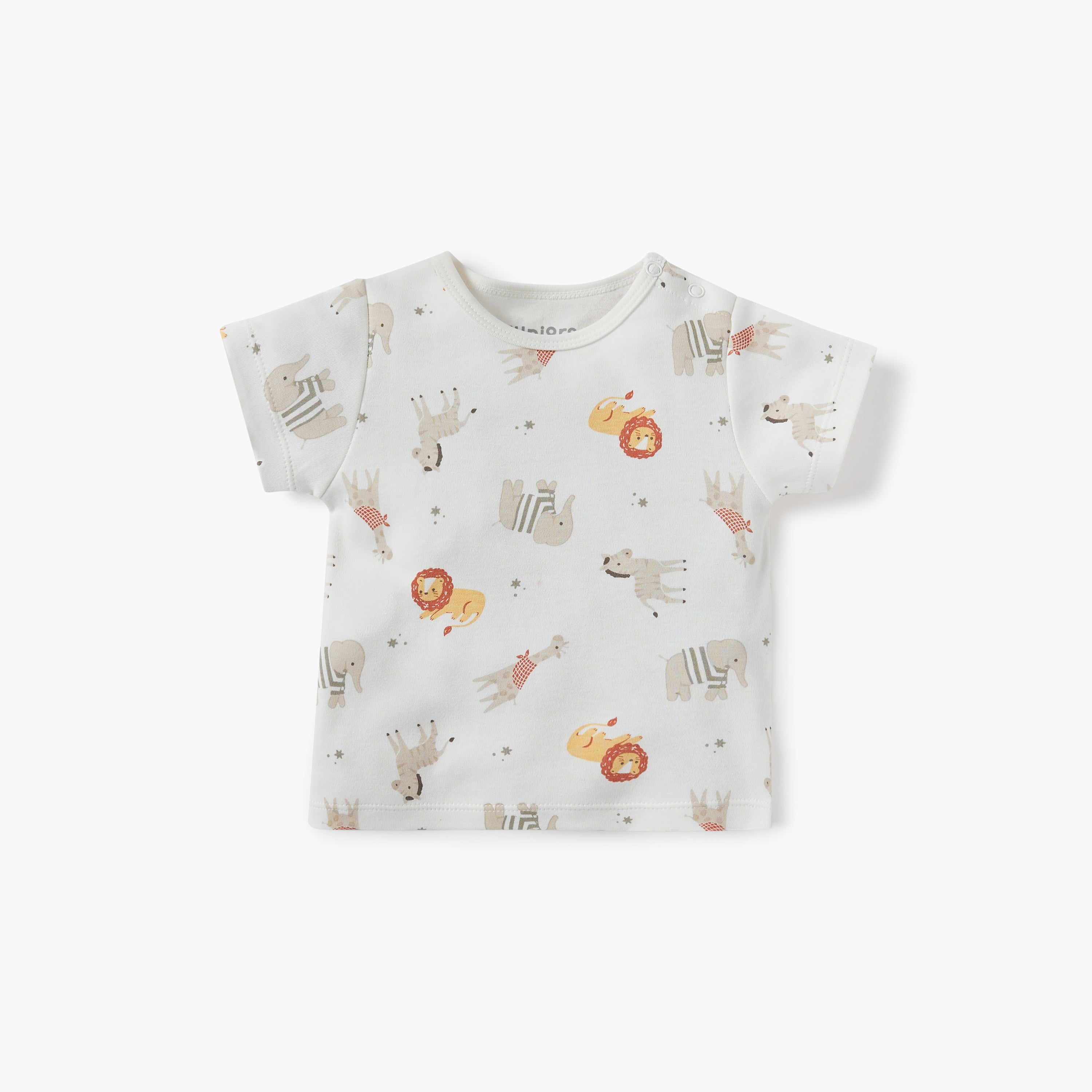 Juniors Animal Print T-shirt and Dungaree Set