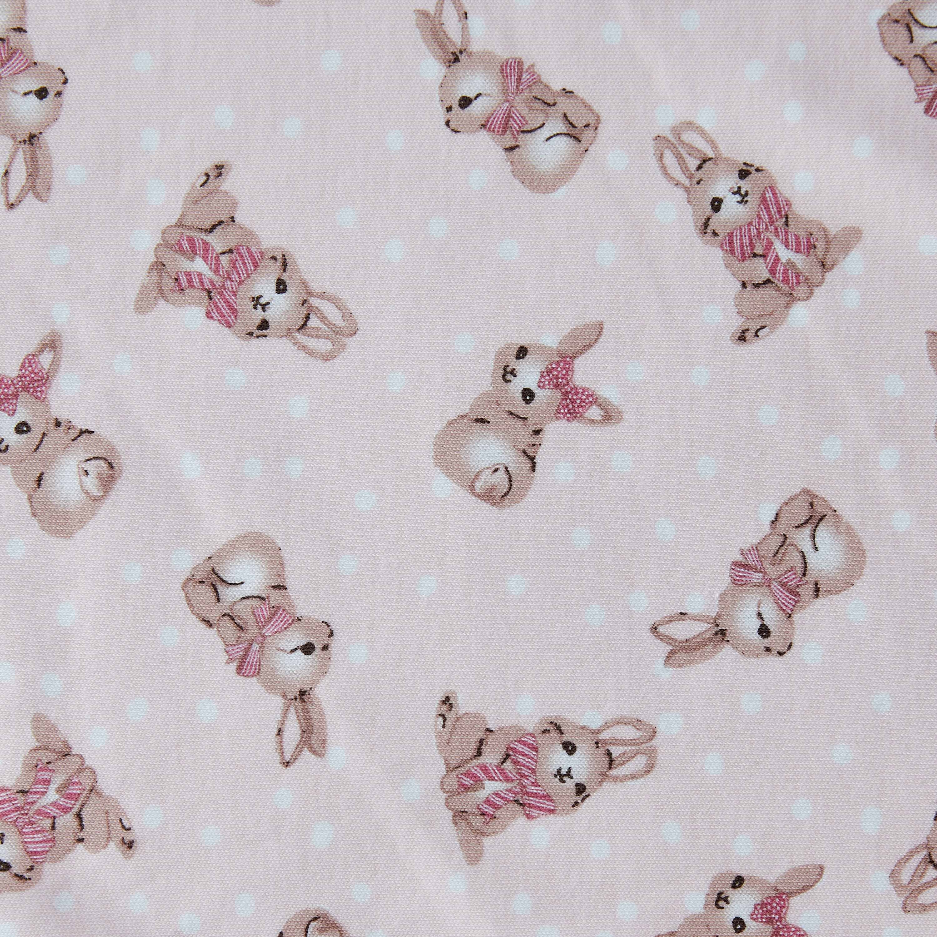Juniors Bunny Print Receiving Blanket - 71x81 cm