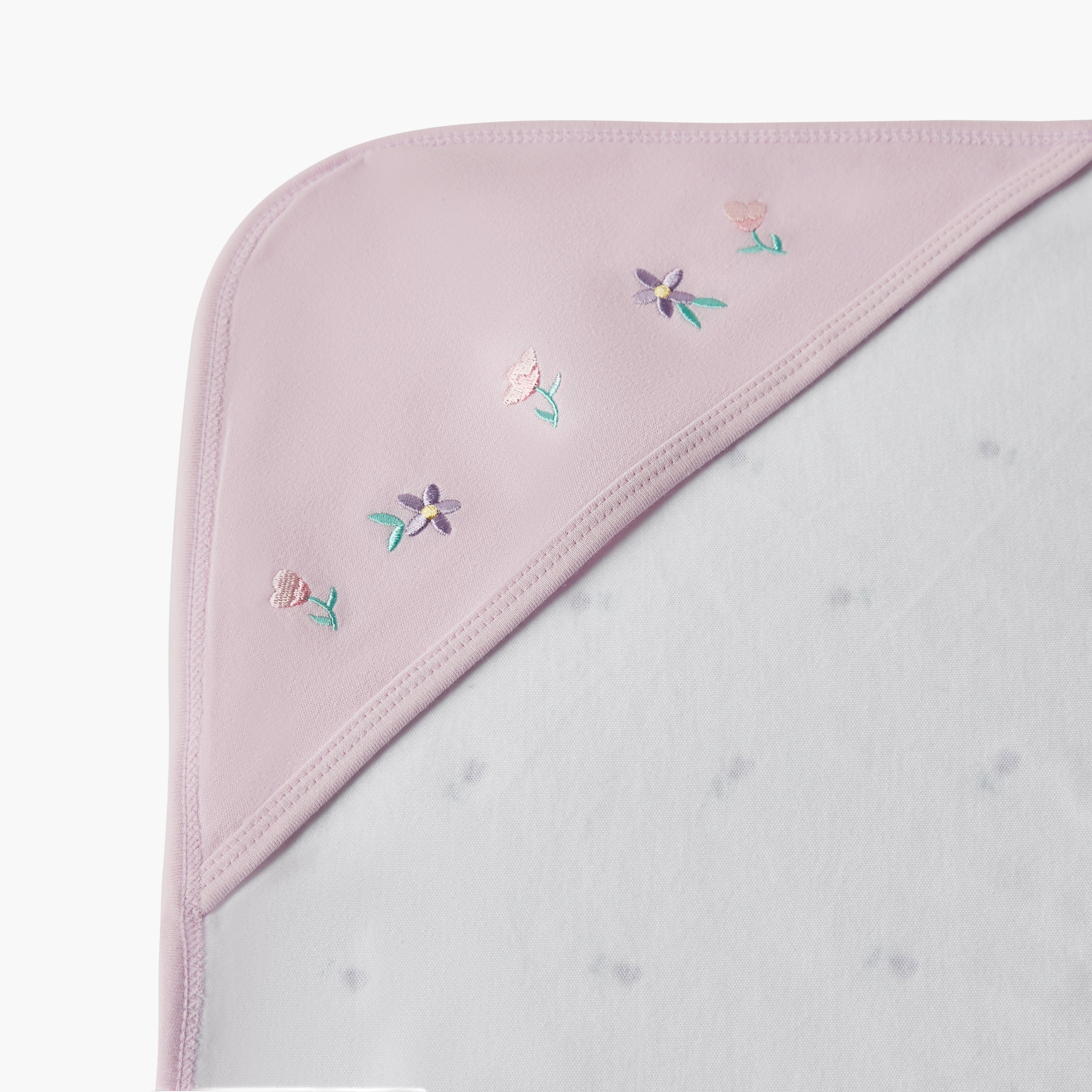 Juniors Floral Print Receiving Blanket