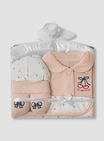 Set of 5 Juniors Clothing Gift Set with Print-baby-girls-clothing-setsandcoords-image-1
