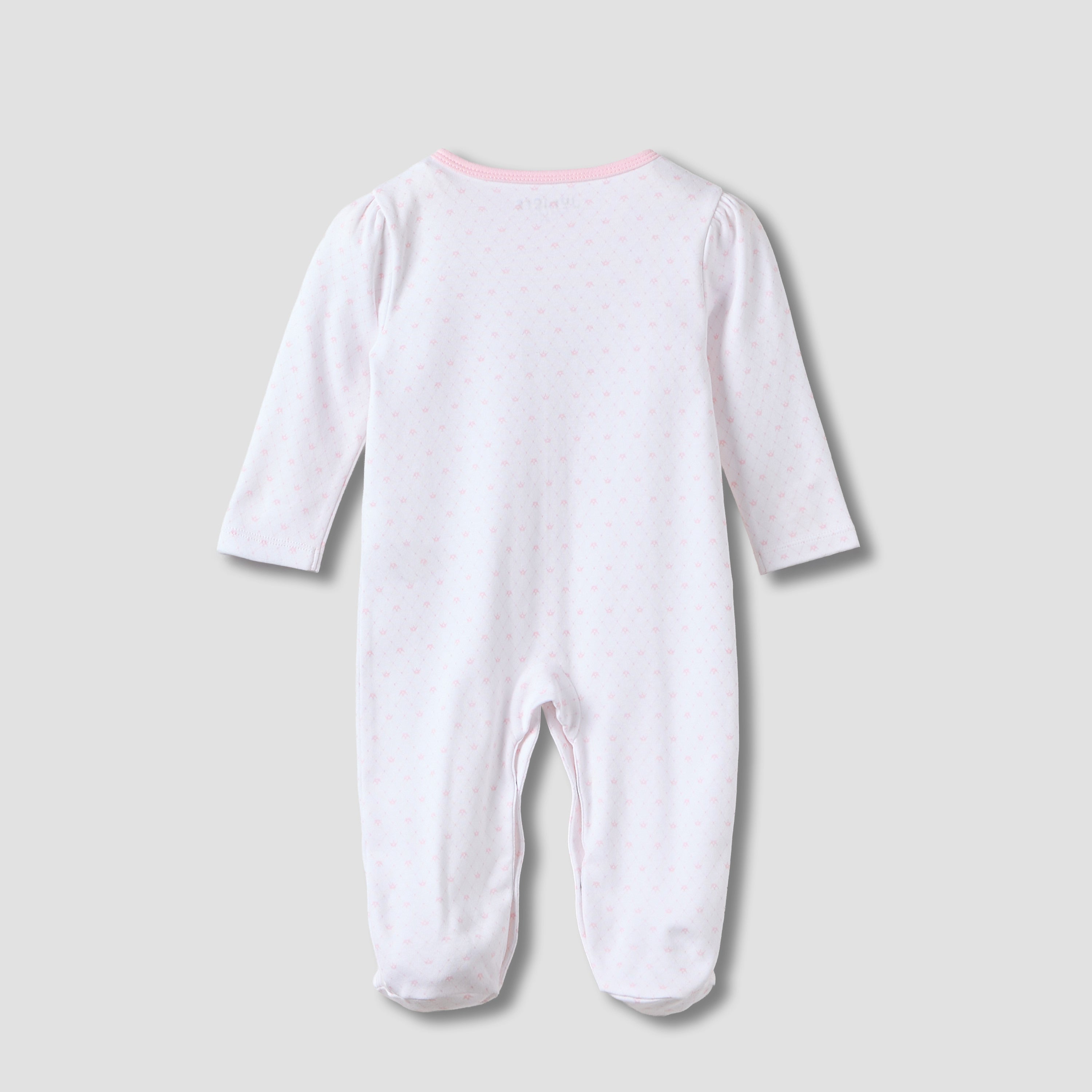 Juniors Swan Embroidered Sleepsuit with Long Sleeves