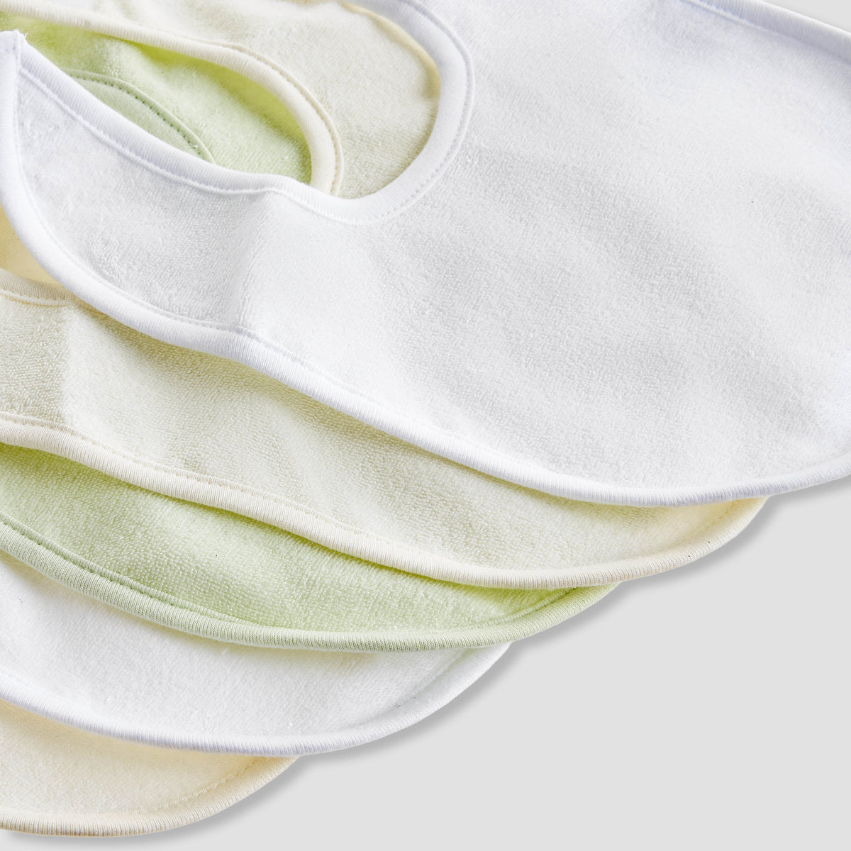 Pack of 5 Juniors Baby Bib with Hook and Loop Closure