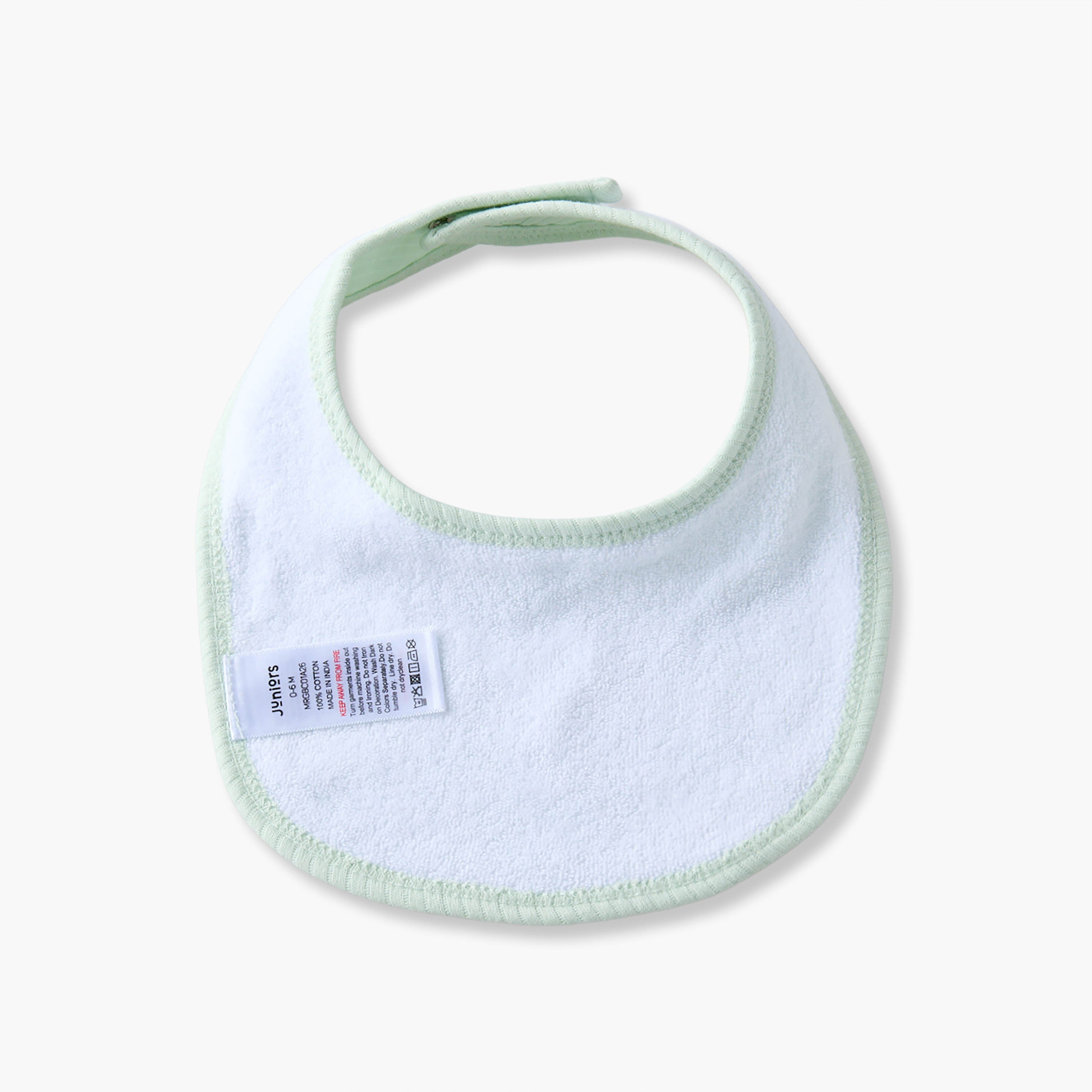 Pack of 5 Juniors Baby Bib with Ribbed Texture