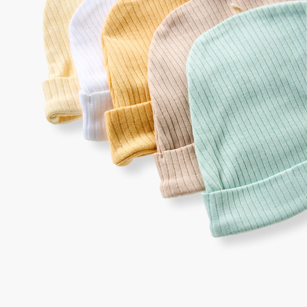 Pack of 5 Juniors Cap with Ribbed Design