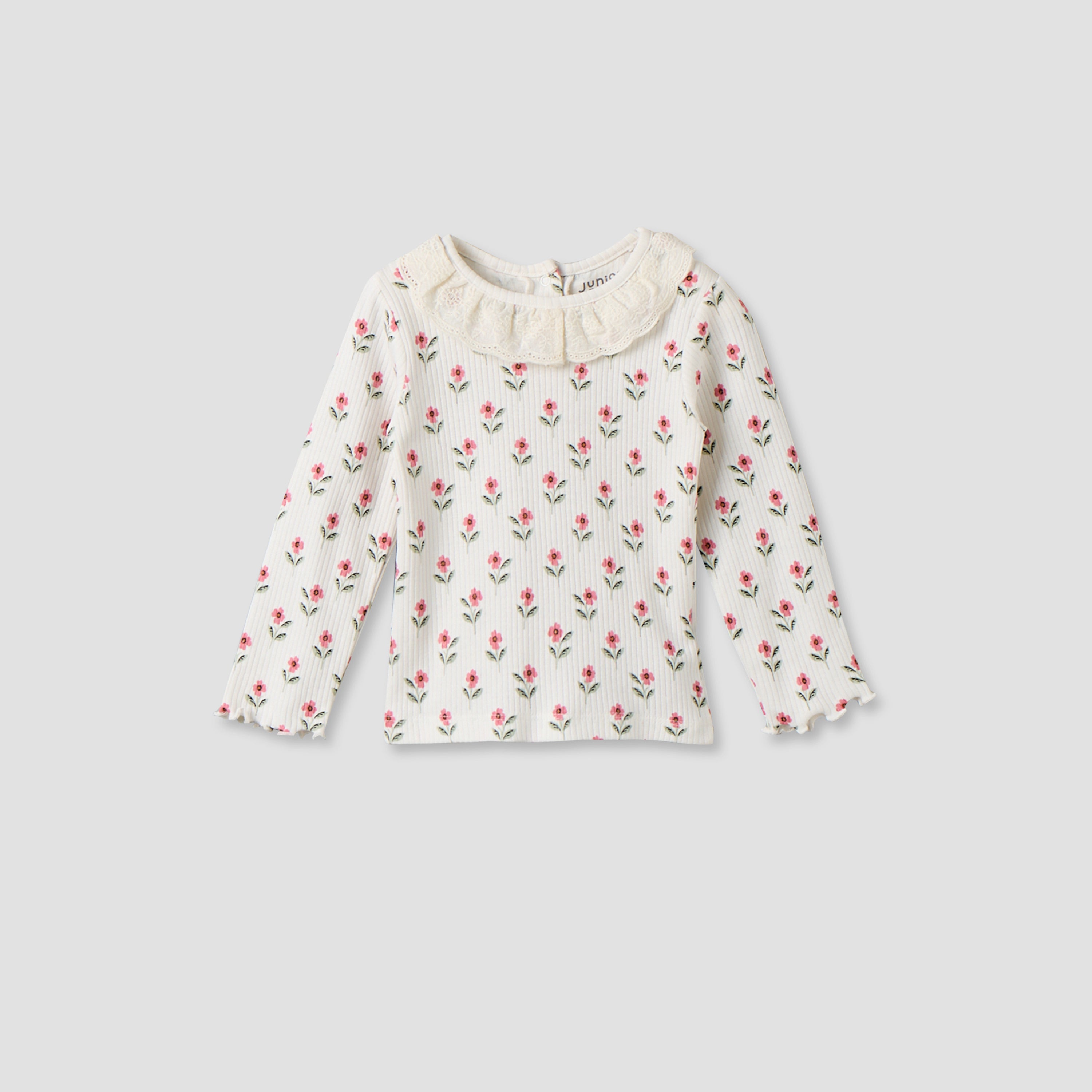 Pack of 3 Juniors Cotton Crew Neck Long Sleeves Pyjama Set with Floral Prints