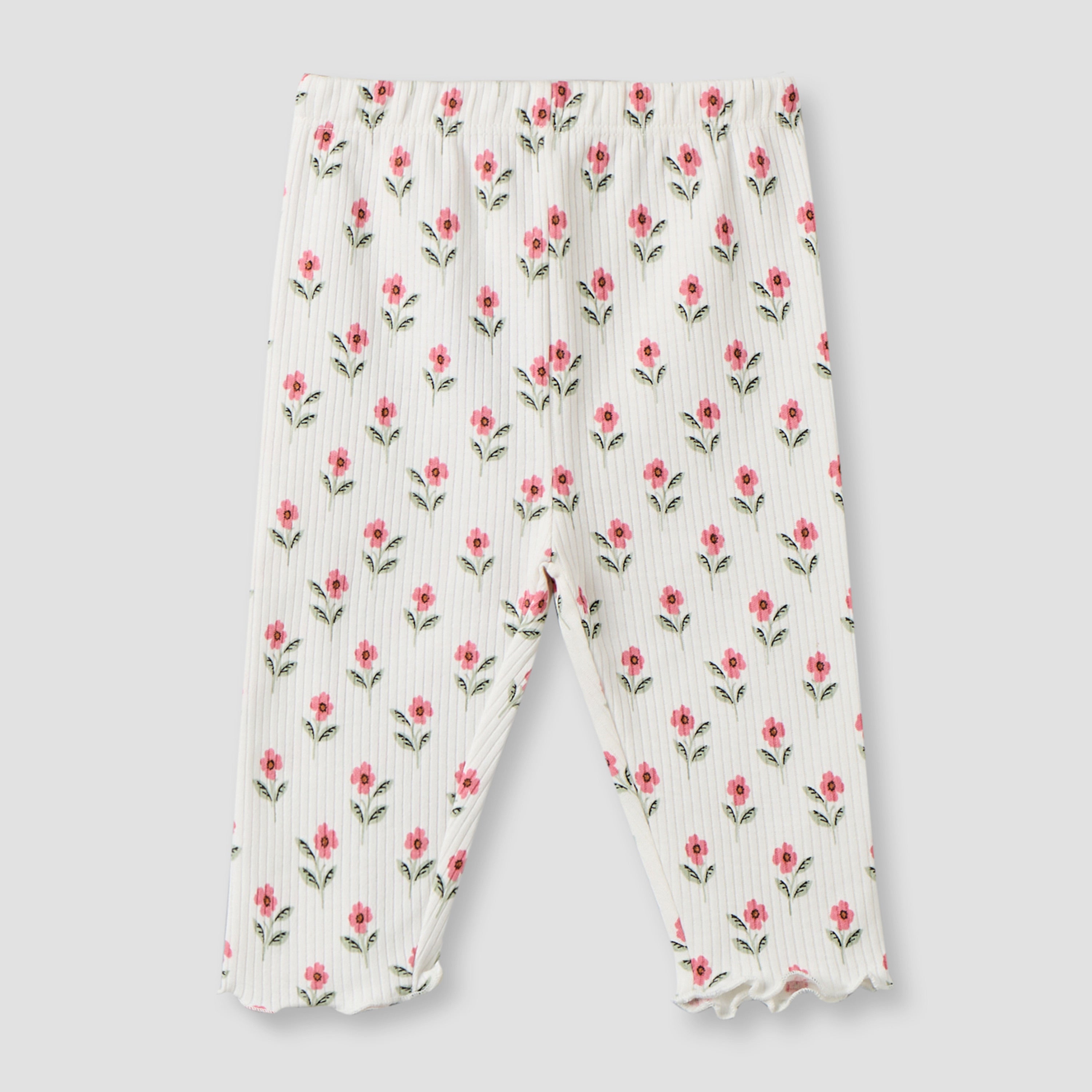 Pack of 3 Juniors Cotton Crew Neck Long Sleeves Pyjama Set with Floral Prints