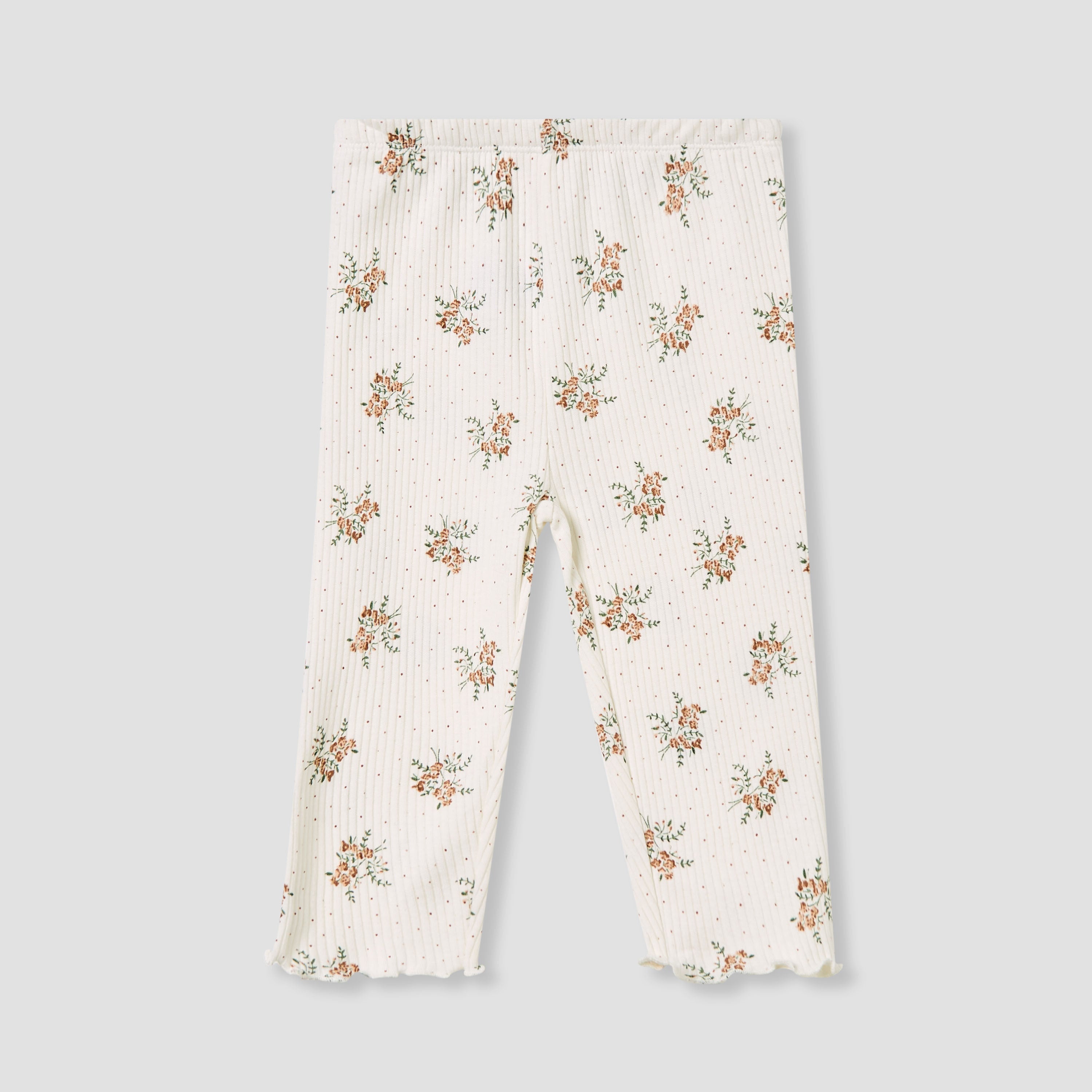 Juniors Pyjama Set with Floral Print - Cotton - Long Sleeves - Round Neck