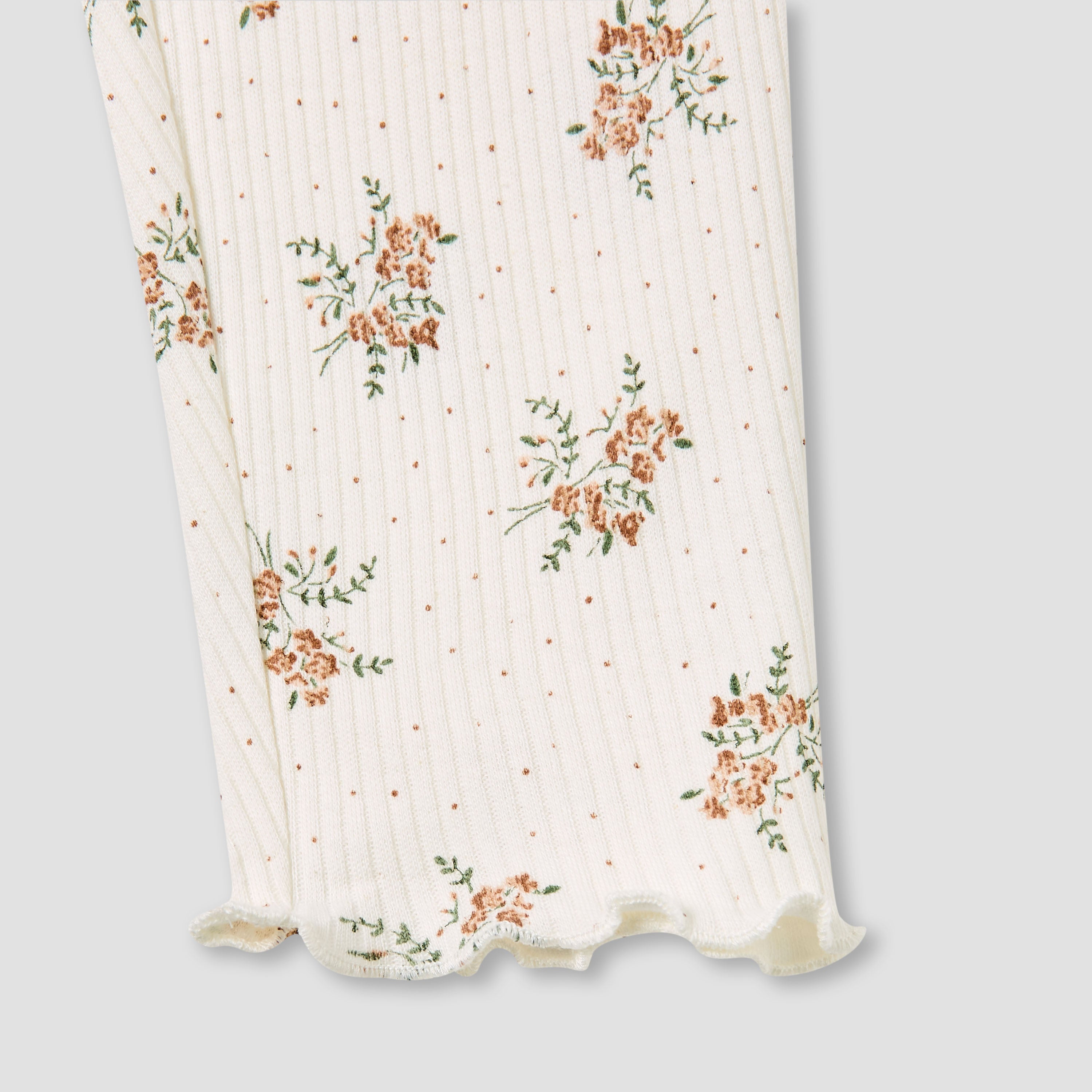 Juniors Pyjama Set with Floral Print - Cotton - Long Sleeves - Round Neck