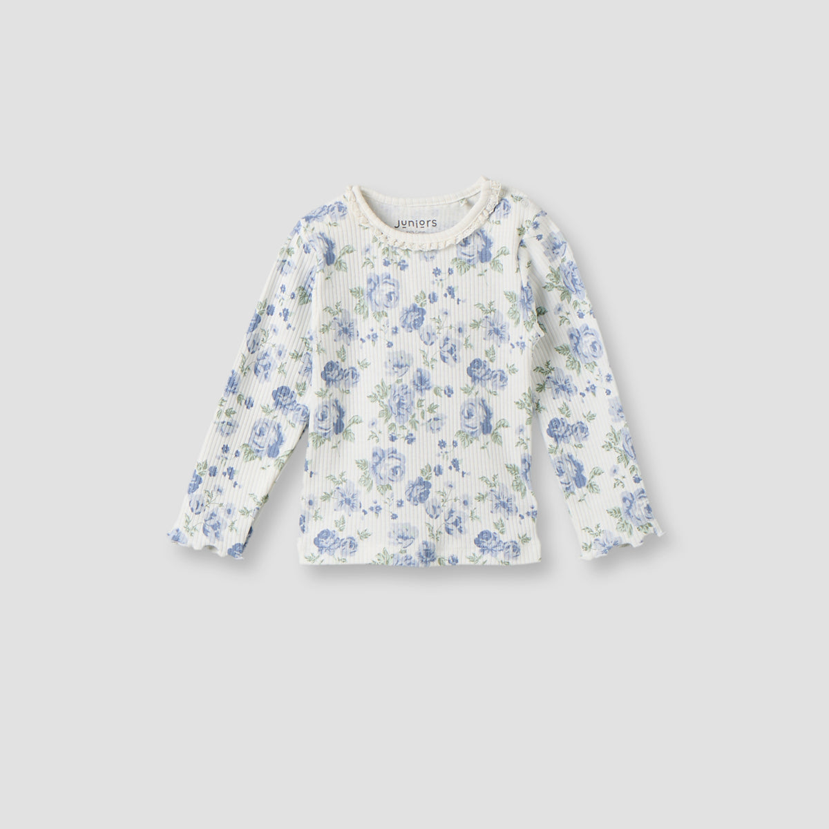 Pack of 3 Juniors Cotton Crew Neck Long Sleeves Pyjama Set with Floral Print