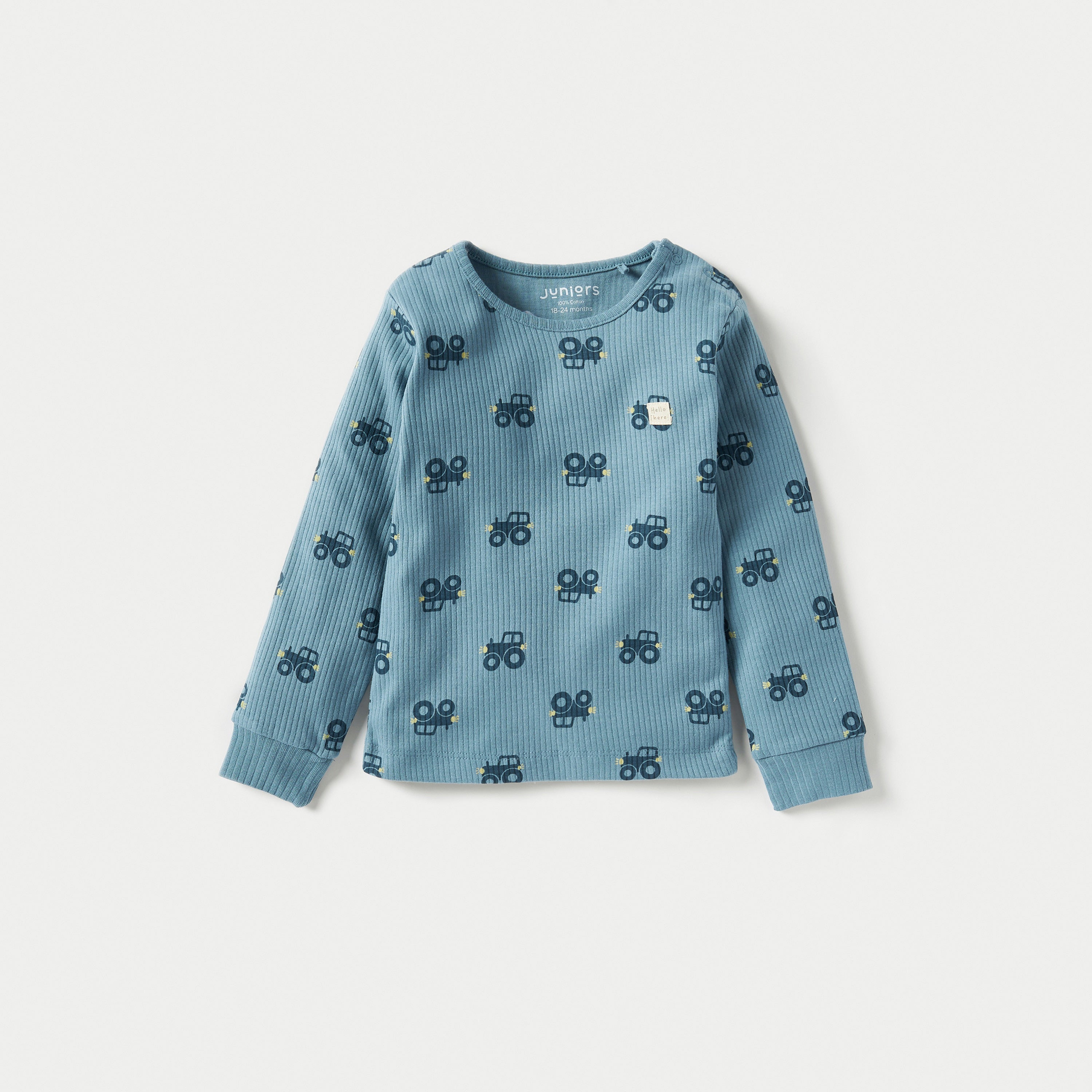 Juniors All-Over Car Print T-shirt and Pyjama Set