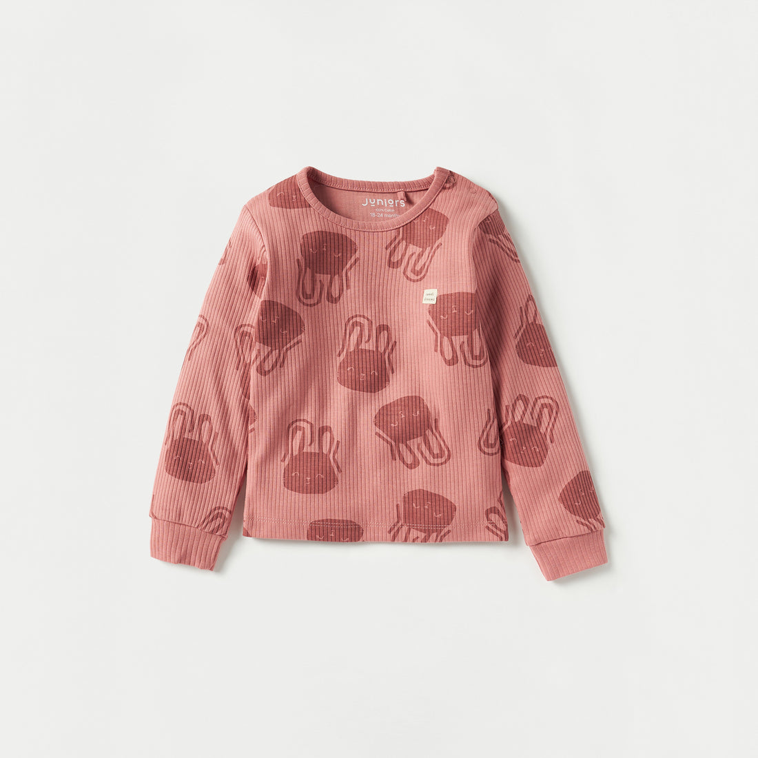 Juniors All-Over Bunny Print T-shirt and Pyjama Set