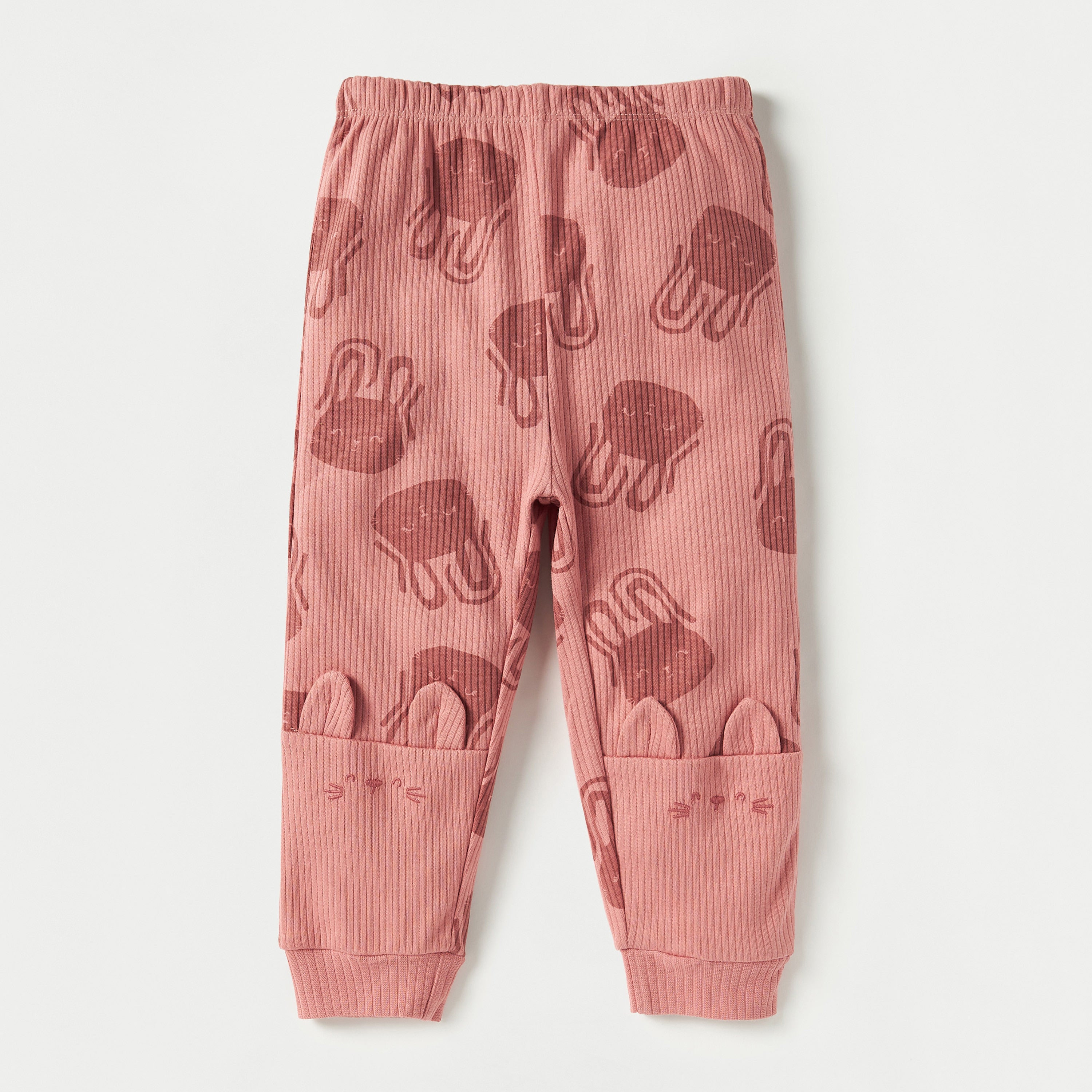 Juniors All-Over Bunny Print T-shirt and Pyjama Set