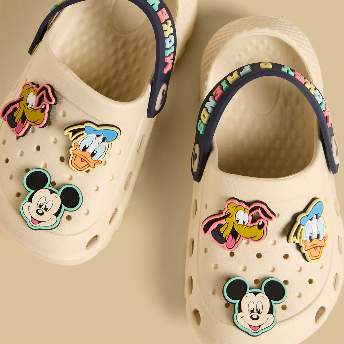 Mickey Mouse and Friends Embellished Clogs with Backstrap