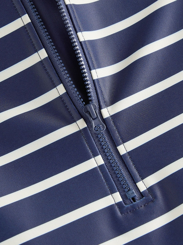 Navy Stripe Sunsafe All-In-One Swimsuit (3mths-7yrs)