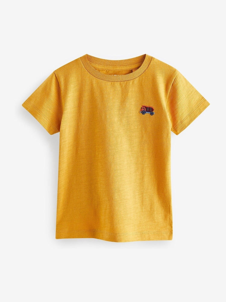 Red/Green Relaxed Fit Short Sleeve T-Shirts 5 Pack (3mths-7yrs)