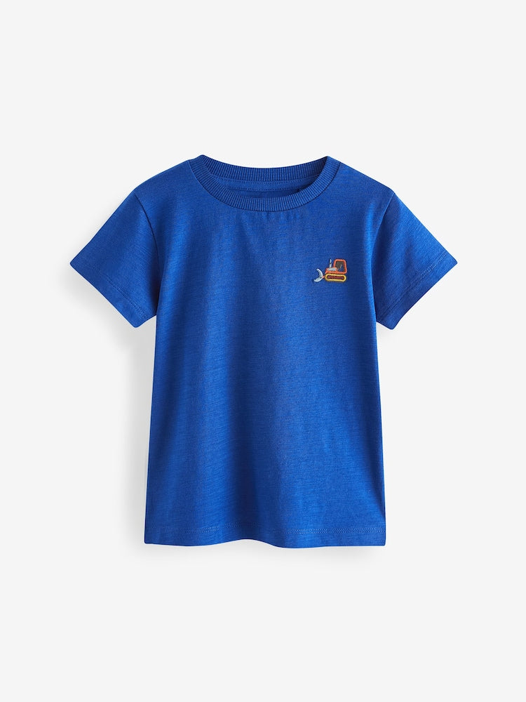 Red/Green Relaxed Fit Short Sleeve T-Shirts 5 Pack (3mths-7yrs)