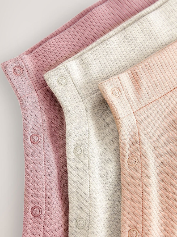 Pink/Grey 3 Pack Hip Dysplasia Baby Leggings (0-3yrs)