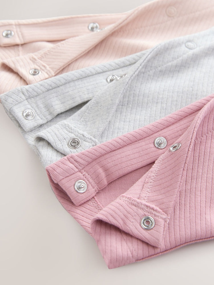 Pink/Grey 3 Pack Hip Dysplasia Baby Leggings (0-3yrs)