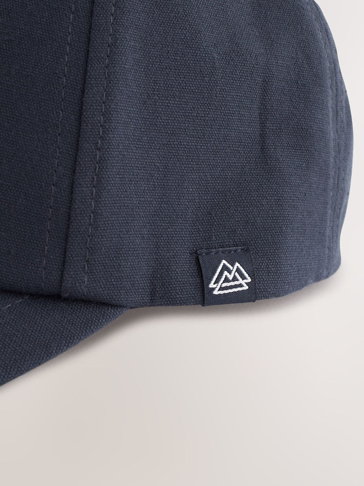 Navy Blue Canvas Cotton Cap 1-16 Years (3mths-16yrs) - Size 1-2 Years (80-92cm)