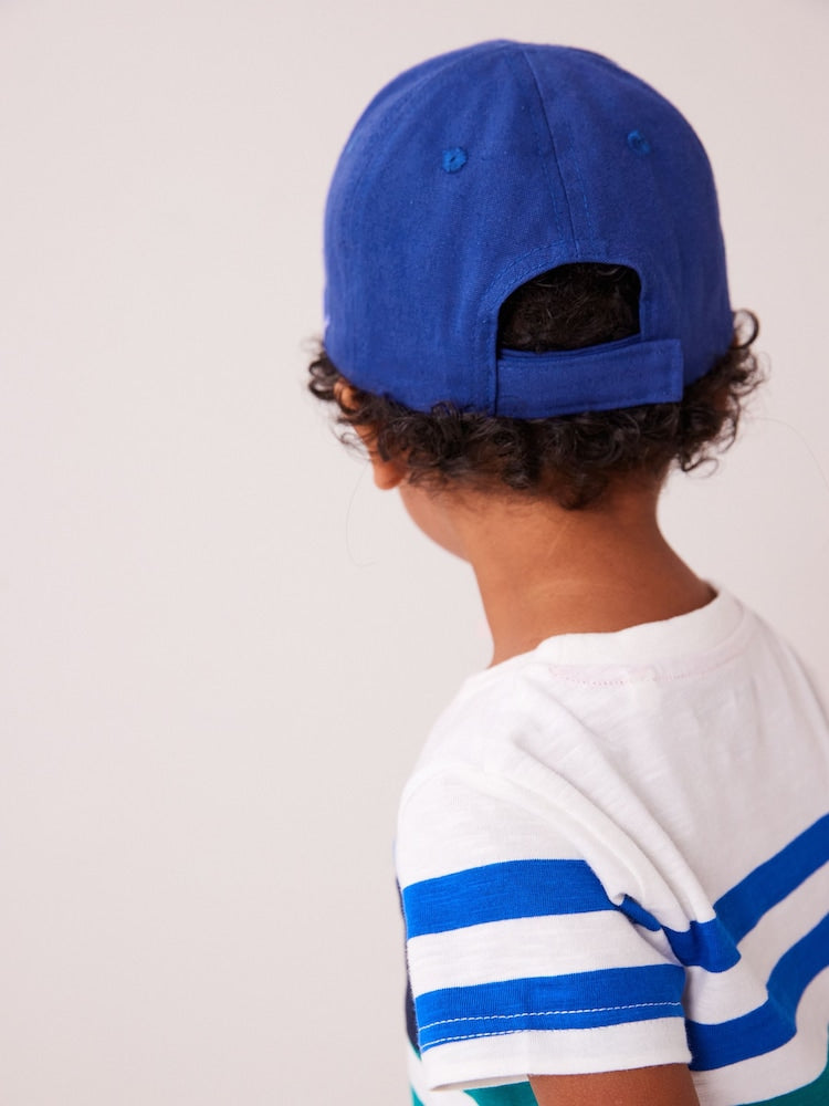 Cobalt Blue Canvas Cotton Cap 1-16 Years (3mths-16yrs)