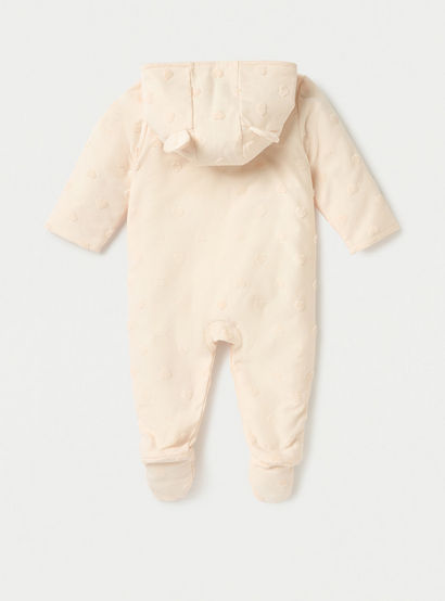Juniors All-Over Heart Textured Hooded Sleepsuit with Snap Button Closure-baby-boys-clothing-nightwear-sleepsuits-image-2