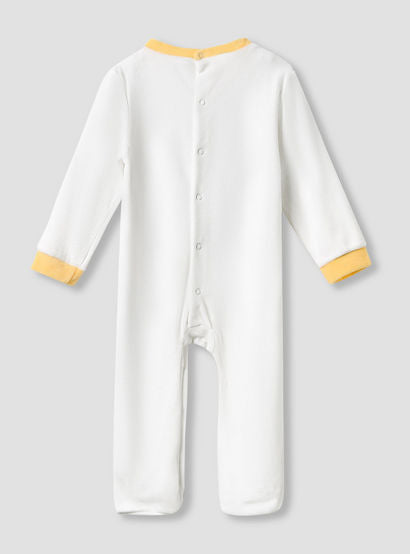 Disney Round Neck Sleepsuit with Winnie the Pooh Print and Cap - Long Sleeves-baby-boys-clothing-nightwear-sleepsuits-image-3